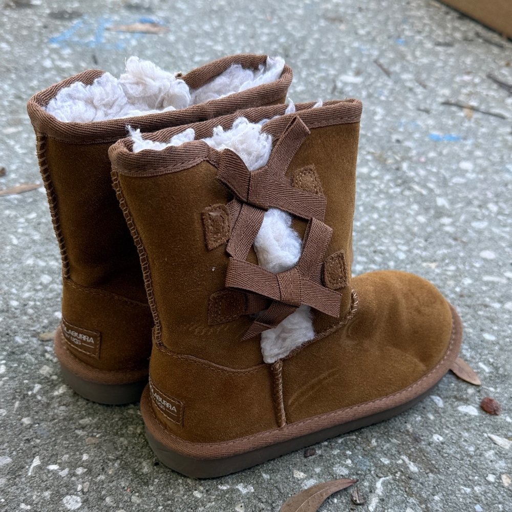 Koolaburra Tan Kids Boots - Picture 3 of 9